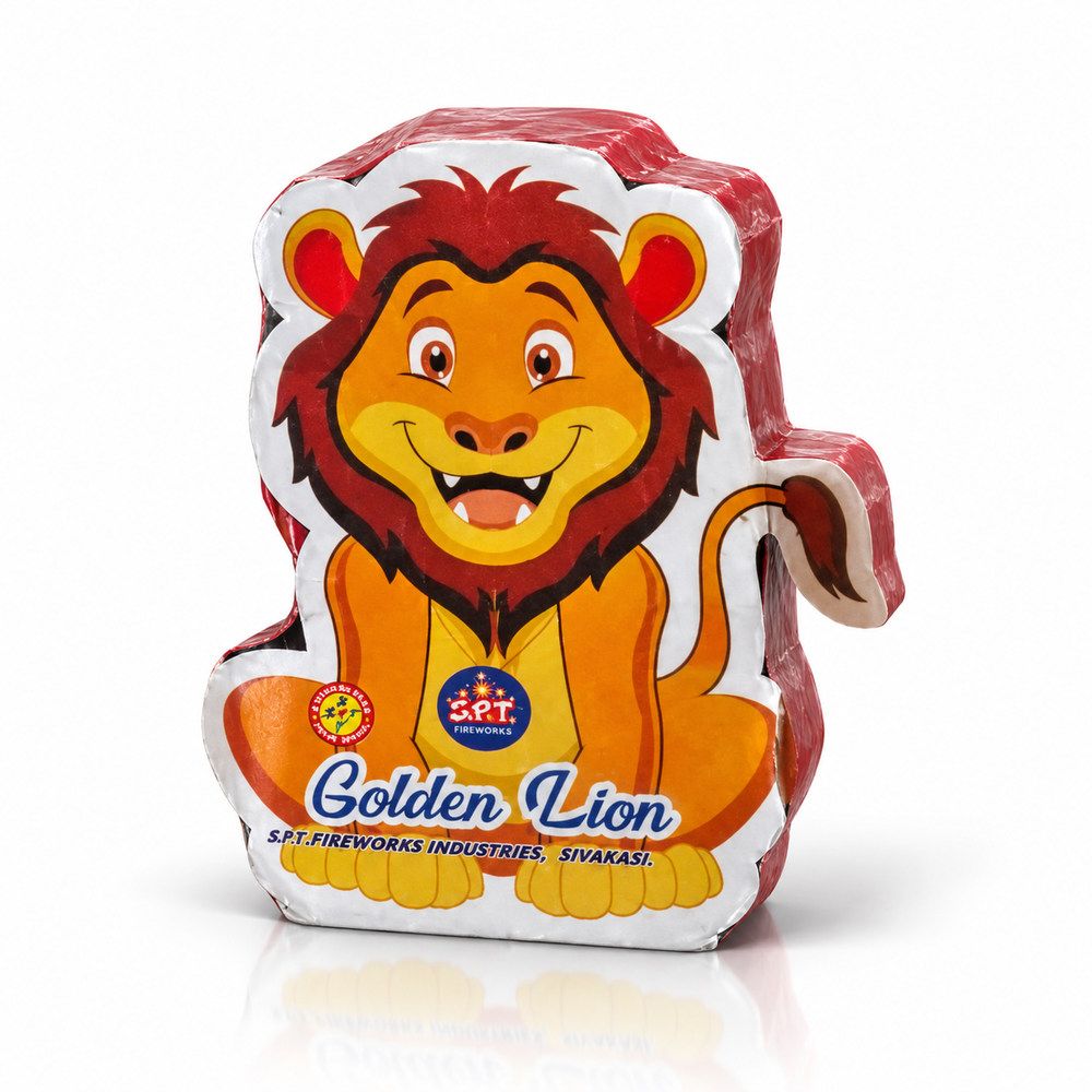 Golden Lion - 3 Face  crackling fountain (SPT)